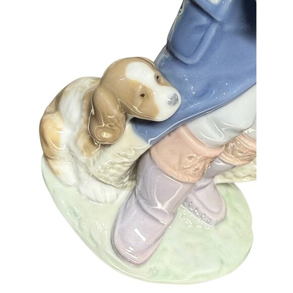 LLADRO‎ Friday’s Child Figurine Retired #6019 Boy Puppies Dogs 1993 Nino Viernes - Picture 14 of 16